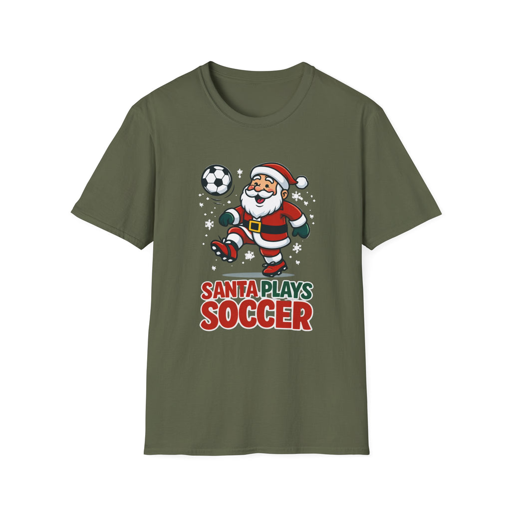 Santa Plays Soccer T-Shirt