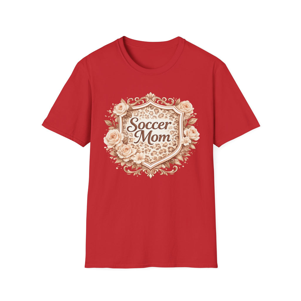 Floral Leopard Soccer Mom T-Shirt
