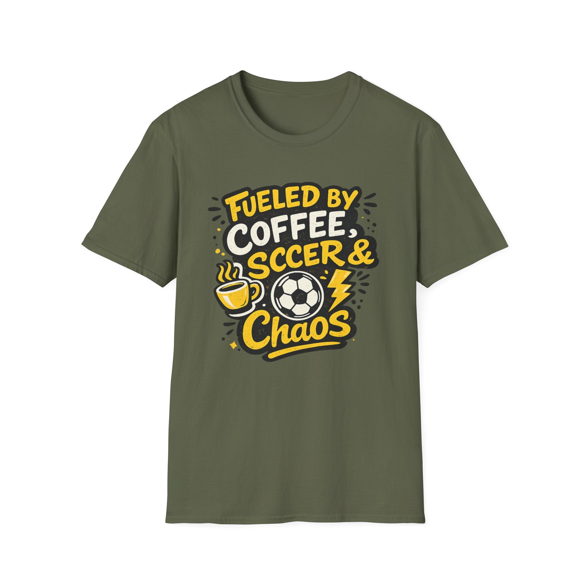 Fueled by Coffee, Soccer & Chaos T-Shirt