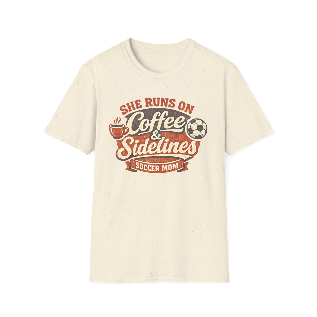 Coffee & Sidelines Soccer Mom T-Shirt