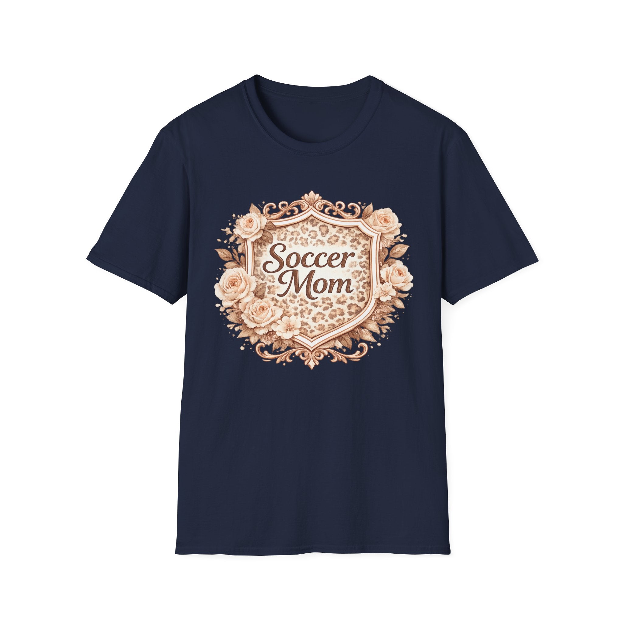 Floral Leopard Soccer Mom T-Shirt