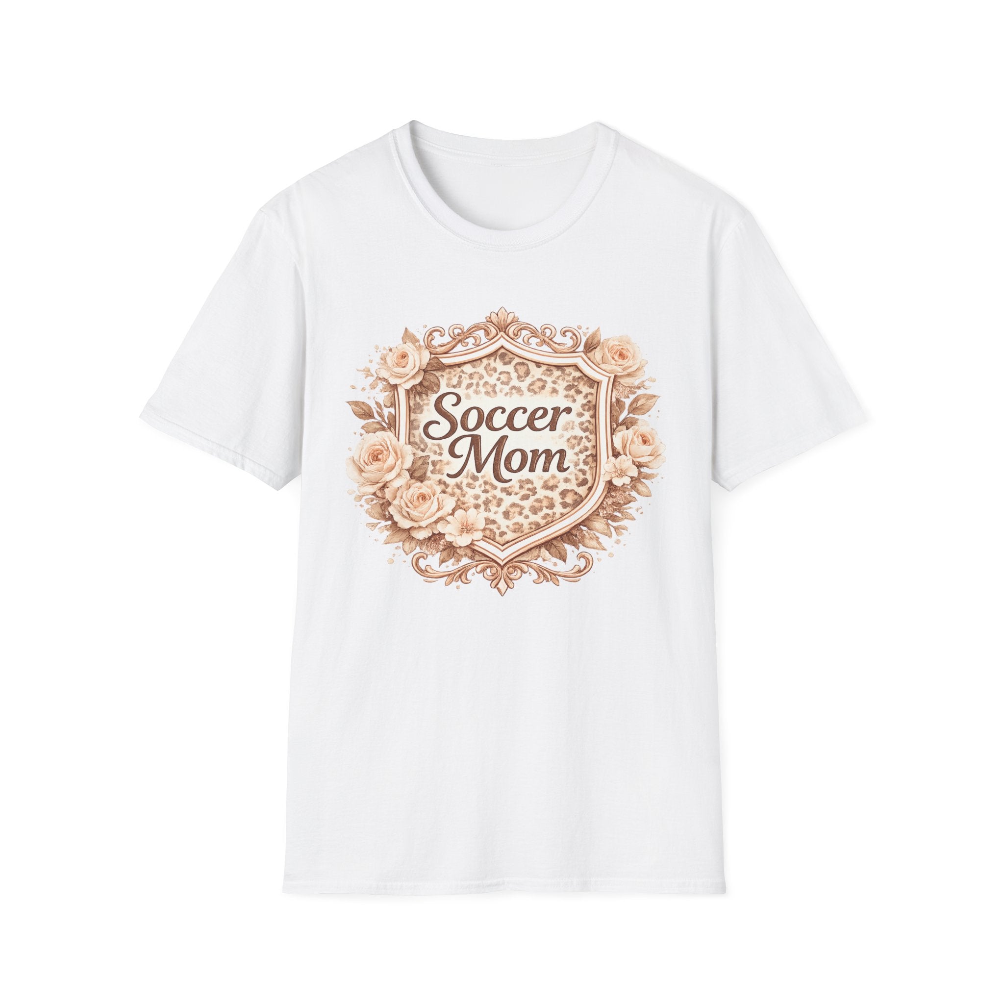 Floral Leopard Soccer Mom T-Shirt