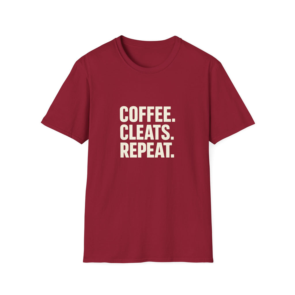 Coffee Cleats Repeat T-Shirt