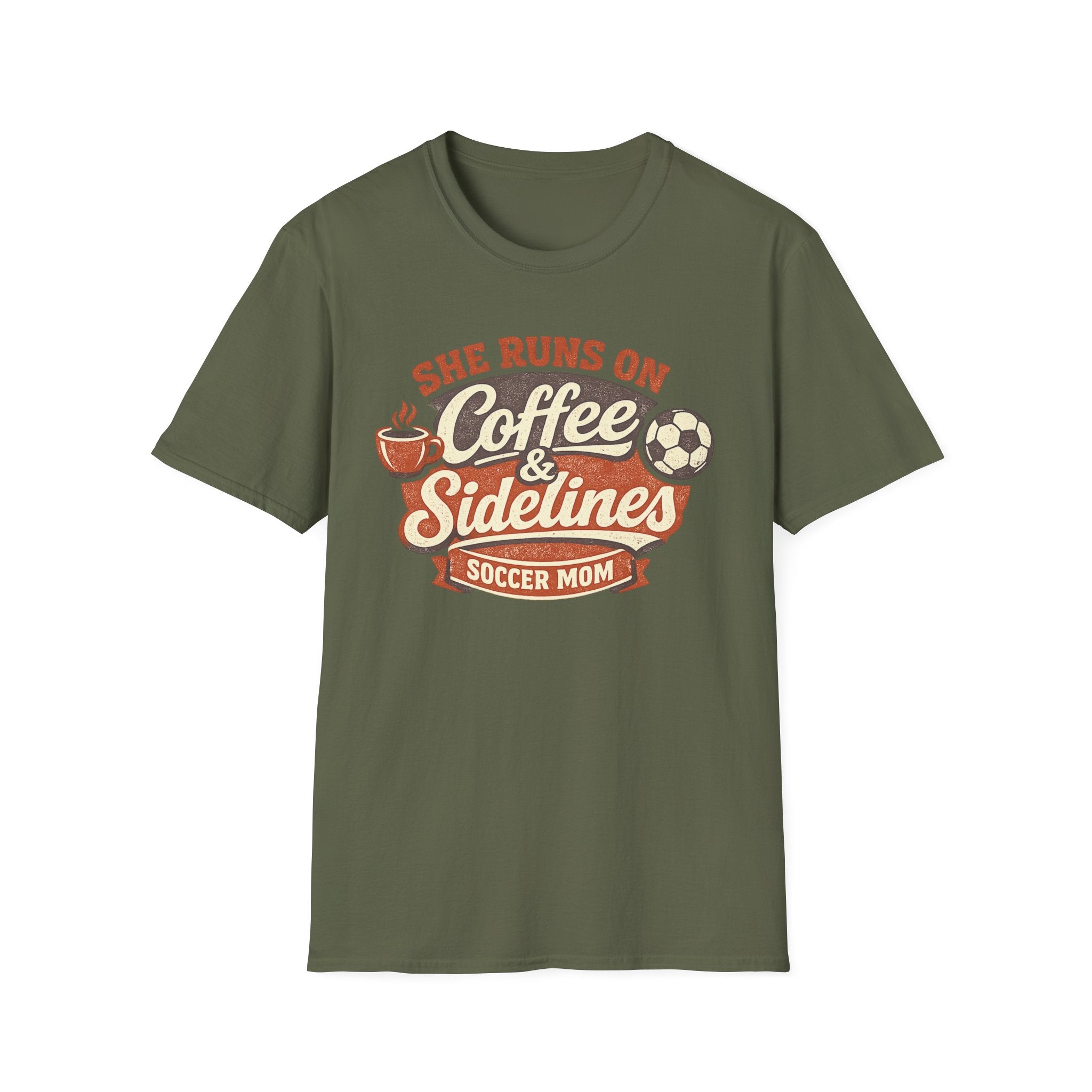 Coffee & Sidelines Soccer Mom T-Shirt