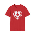 Distressed Soccer Heart T-Shirt
