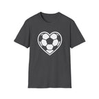 Distressed Soccer Heart T-Shirt