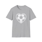 Distressed Soccer Heart T-Shirt