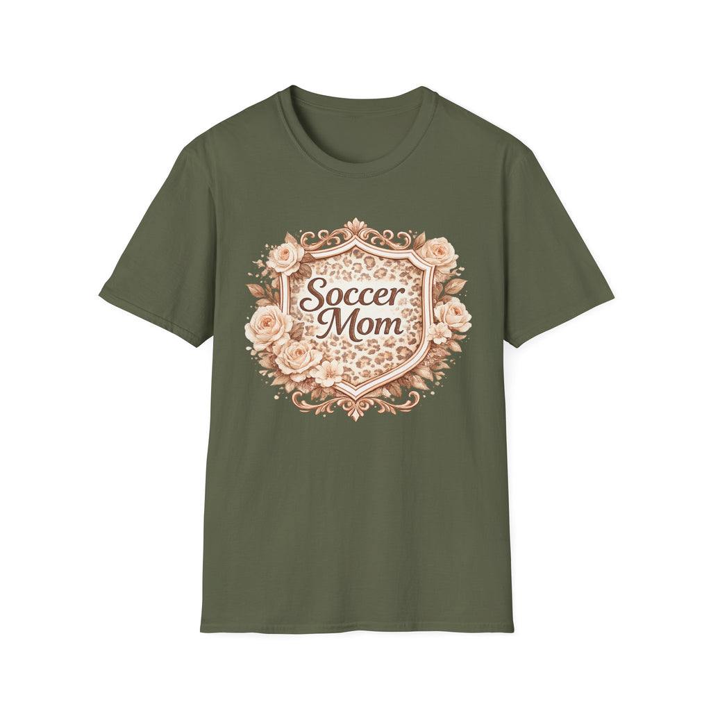 Floral Leopard Soccer Mom T-Shirt